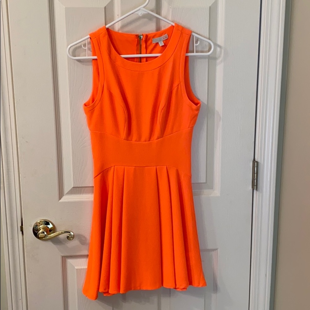 GB orange dress